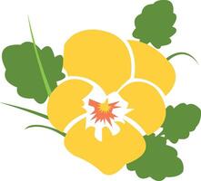 colorful flower artwork design vector