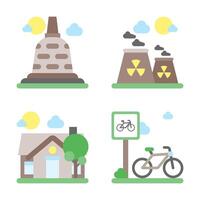 City and Building Element Icon and Graphic Resource vector