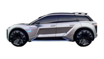 Nächster gen suv glatt Design und Technik Eigenschaften isoliert auf transparent Hintergrund png