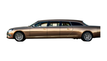 Elegant Brown Sedan isolated on transparent background png