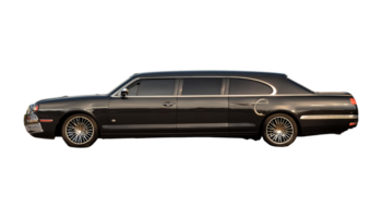Luxury Black Car isolated on transparent background png