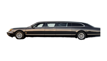 Stretched Limousine isolated on transparent background png