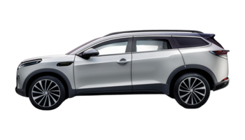 This is an image of a modern SUV isolated on transparent background png