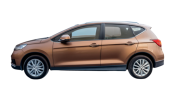 The title of this image is Brown SUV isolated on transparent background png