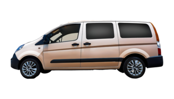 A Van in Daylight isolated on transparent background png