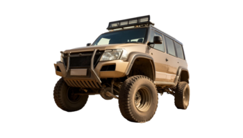 Dirt-Covered Off-Road SUV isolated on transparent background png