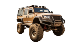 Off-Road Adventure with an SUV isolated on transparent background png