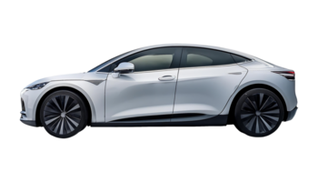 Clean and Modern Electric SUV Design isolated on transparent background png
