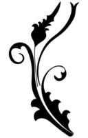 abstract flower tree abstract elements Lonely tree on white background vector