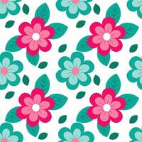 Seamless flower pattern. vector