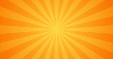 Simple Groovy Orange Gradient Sunbeam Radiance Blank Horizontal Plain Background vector