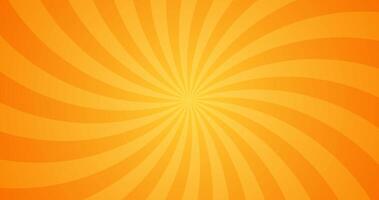 Simple Colorful Gradient Orange Light Burst Texture In Blank Horizontal Plain Background vector