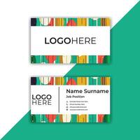 Print Abstract corporate card template. vector