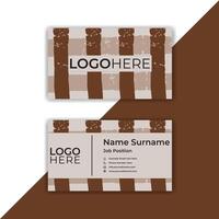 Print Print Abstract Business Card, Visiting Card, or Name Card. vector