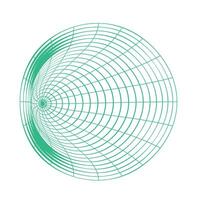 3D Wireframe Shape vector