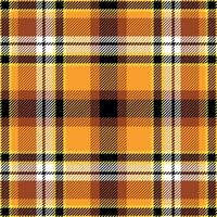 Tartan plaid check pattern texture. Seamless pattern. Fall Halloween design. Perfect for textile or print design. vector