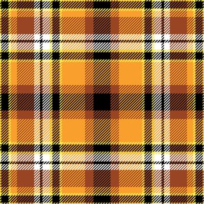 Tartan plaid check pattern texture. Seamless pattern. Fall Halloween design. Perfect for textile or print design.