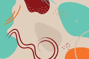 Abstract hand draw shape background. illustration. vector