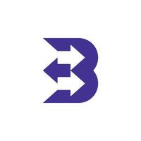 B letter Initial Logo design Template vector