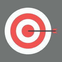 Target with Arrow Icon vector