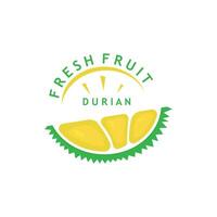 Fresh Durian Fruit Icon vector