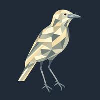Abstract geometric illustration of a bird vector