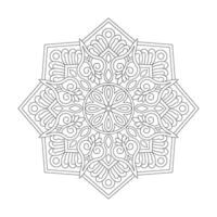 Eternal Loop Common Design coloring book mandala design vector