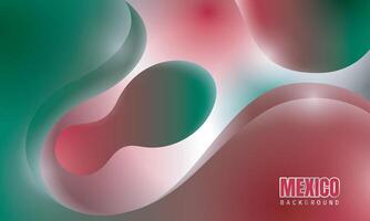 Abstract fluid background in red and green design. Good template for Mexico independence day or mexico national day background vector
