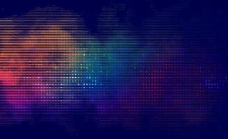 Trendy abstract background with cyberpunk retro pattern. Vibe of 80's and 90's style, chaos and artistic futuristic design elements. vector
