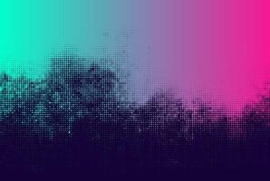 Abstract halftone background, futuristic halftone colorful neon glow effect with grunge dot pattern. vector