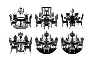 Drining table bundle vector