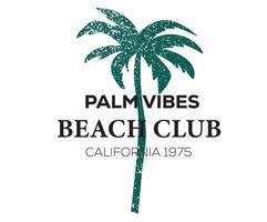 Palm beach club design. Sunshine paradise graphic print design. Summer vibes artwork. vector