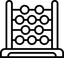 Abacus Line Icon vector