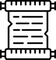 Scroll Line Icon vector