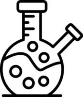 Erlenmeyer Flask Line Icon vector
