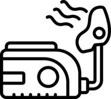 Nebulizer Line Icon vector