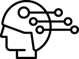 Eeg Line Icon vector