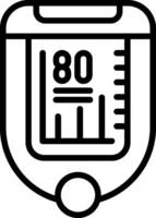 Pulse Oximeter Line Icon vector
