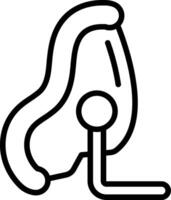oxygen mask Line Icon vector