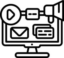 Marketing Line Icon vector