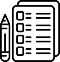 Assignment Line Icon vector