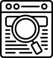 Research Line Icon vector