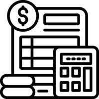 Finance Line Icon vector