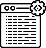 Web Design Line Icon vector