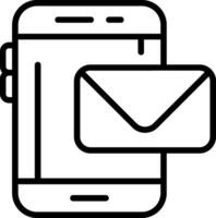 Mail Line Icon vector