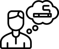 Smoking Line Icon vector