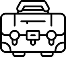 Briefcase Line Icon vector