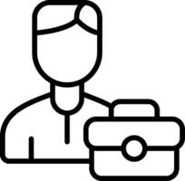 Work Line Icon vector