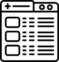 Webpage Line Icon vector