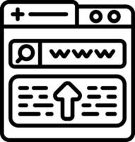 Upload Line Icon vector